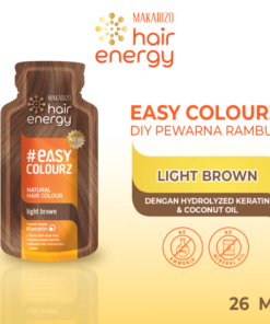 Makarizo Hair Energy EasyColourz 26 mL - Light Brown - Hair Color - Pewarna Rambut